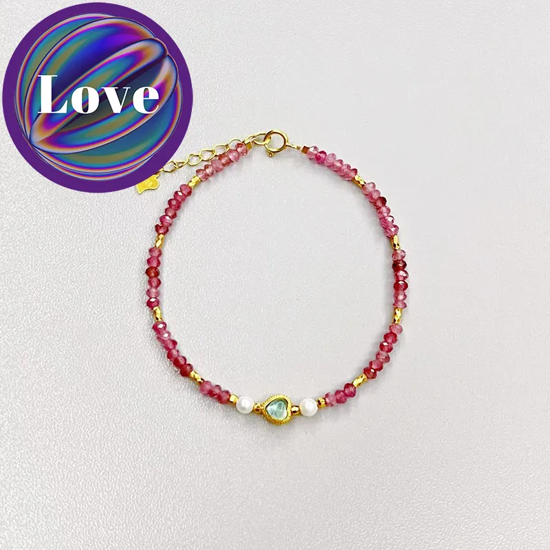 Romance Love - Pink Tourmaline bracelet