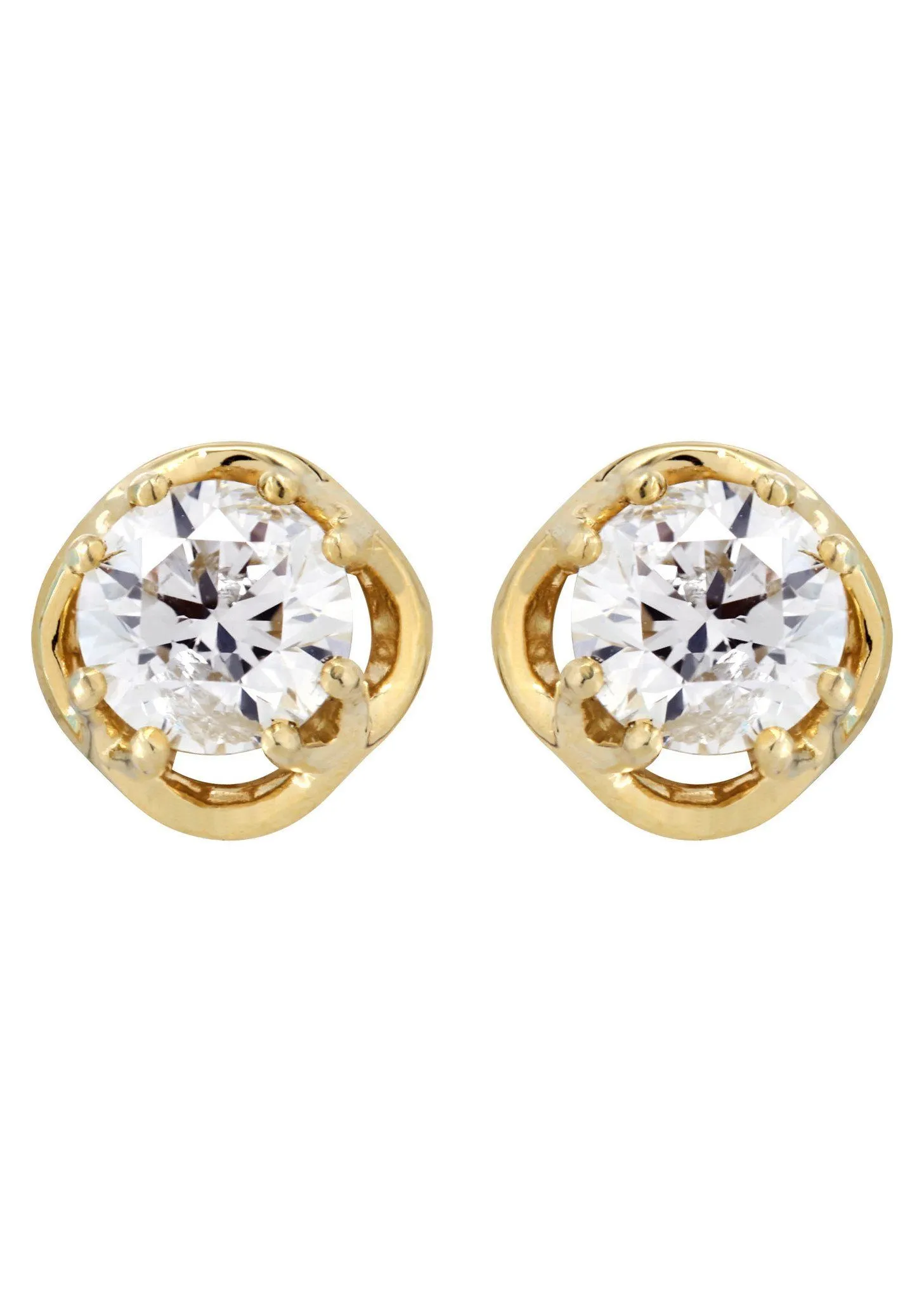 Round Diamond Stud Earrings | 1.75 Carats