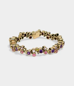 Roundhaus Diamond & Gemstone Bracelet in 9 Carat Yellow Gold