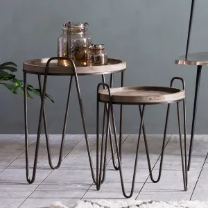 Rustic Hairpin Nest of Tables