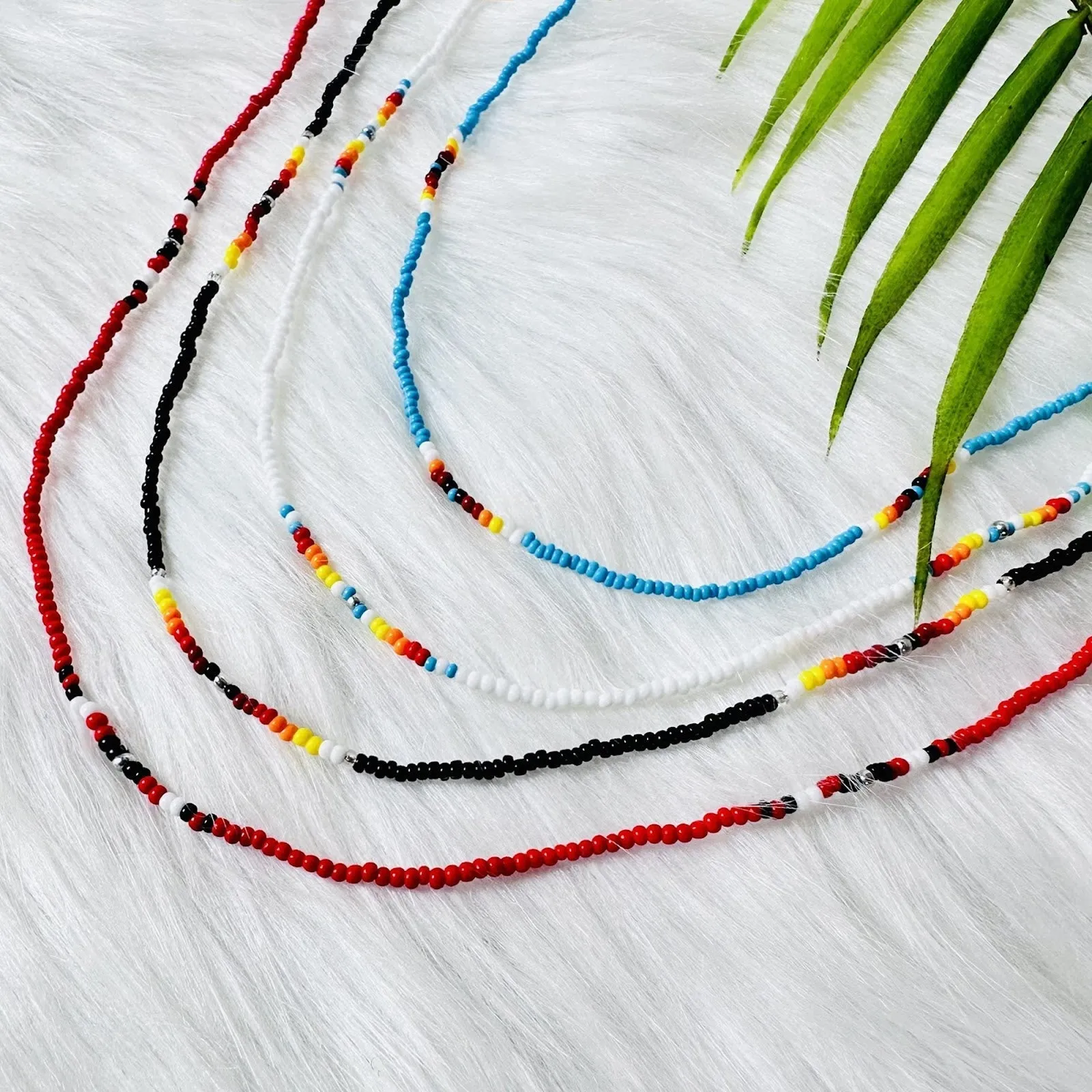 SALE 50% OFF - White Lightning Handmade Necklace Unisex With Native American Style