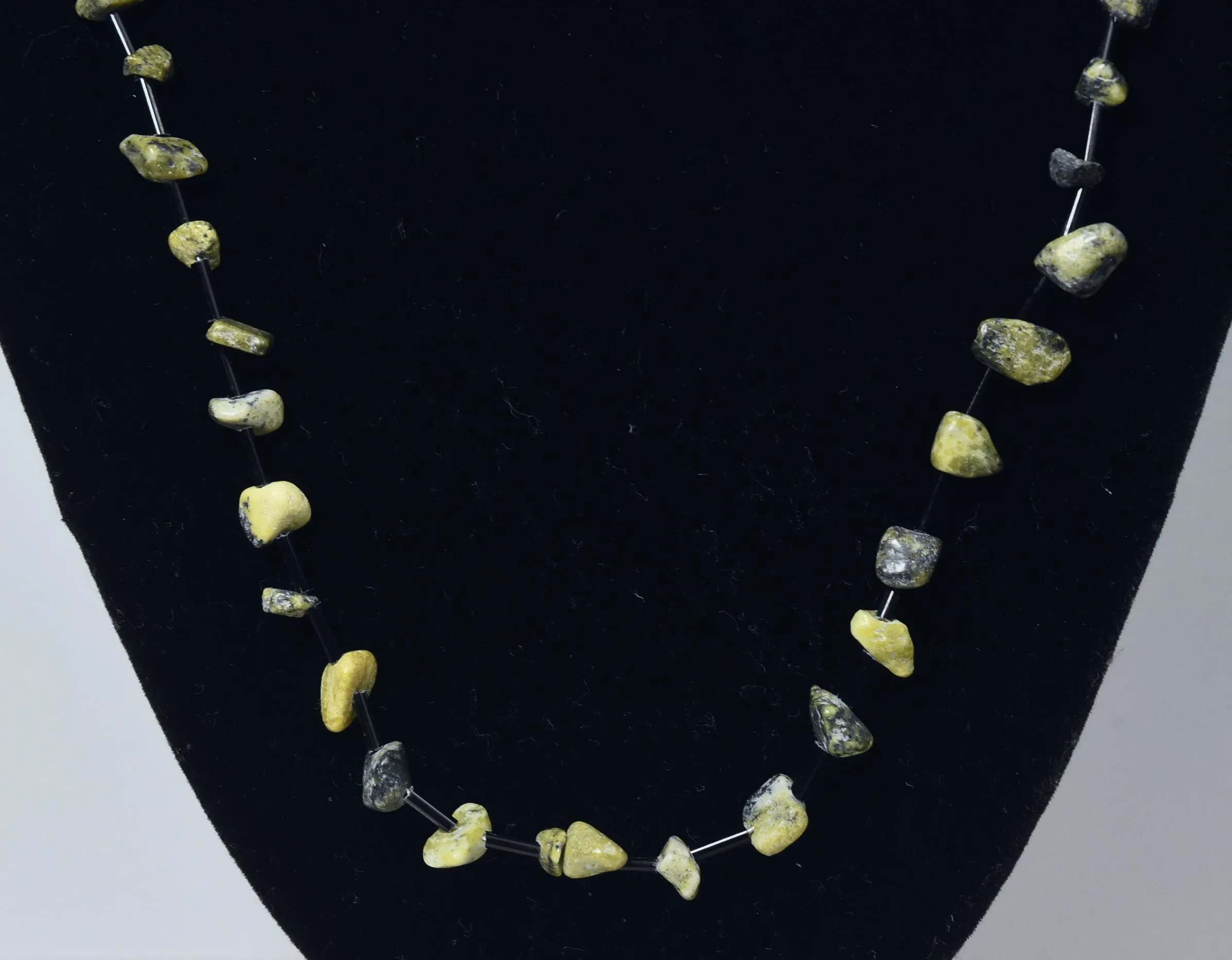 Serpentine Nugget Bead Necklace