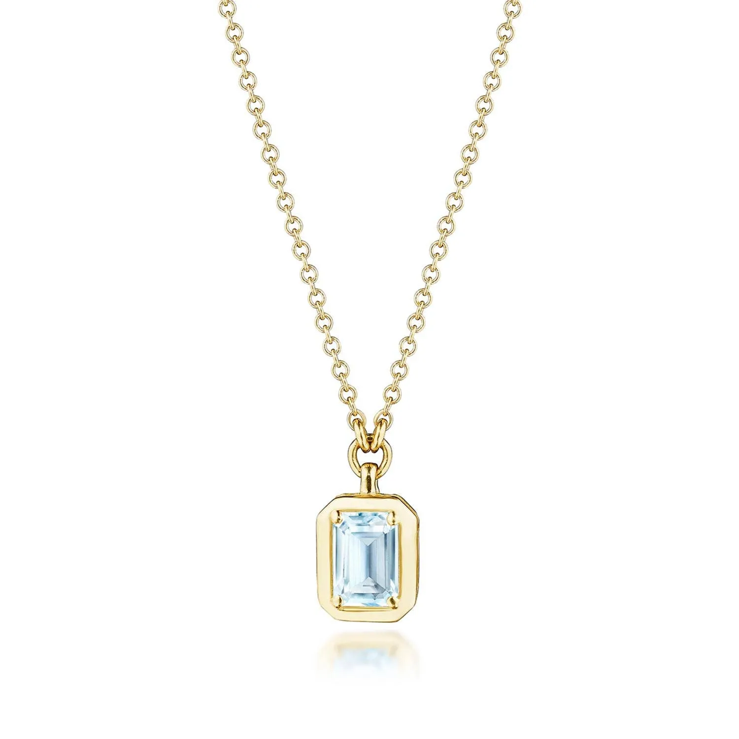 Sky Blue Topaz Necklace - 0.7ct