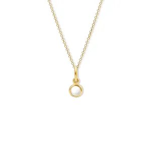 Talya Necklace Pendant Yellow Gold - Pearl