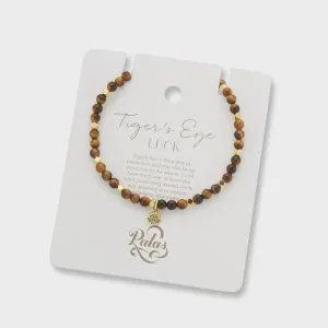 Tiger's eye aura of gold gem bracelet