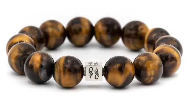 Tigers Eye Natural Gemstone Centerpiece Bracelet