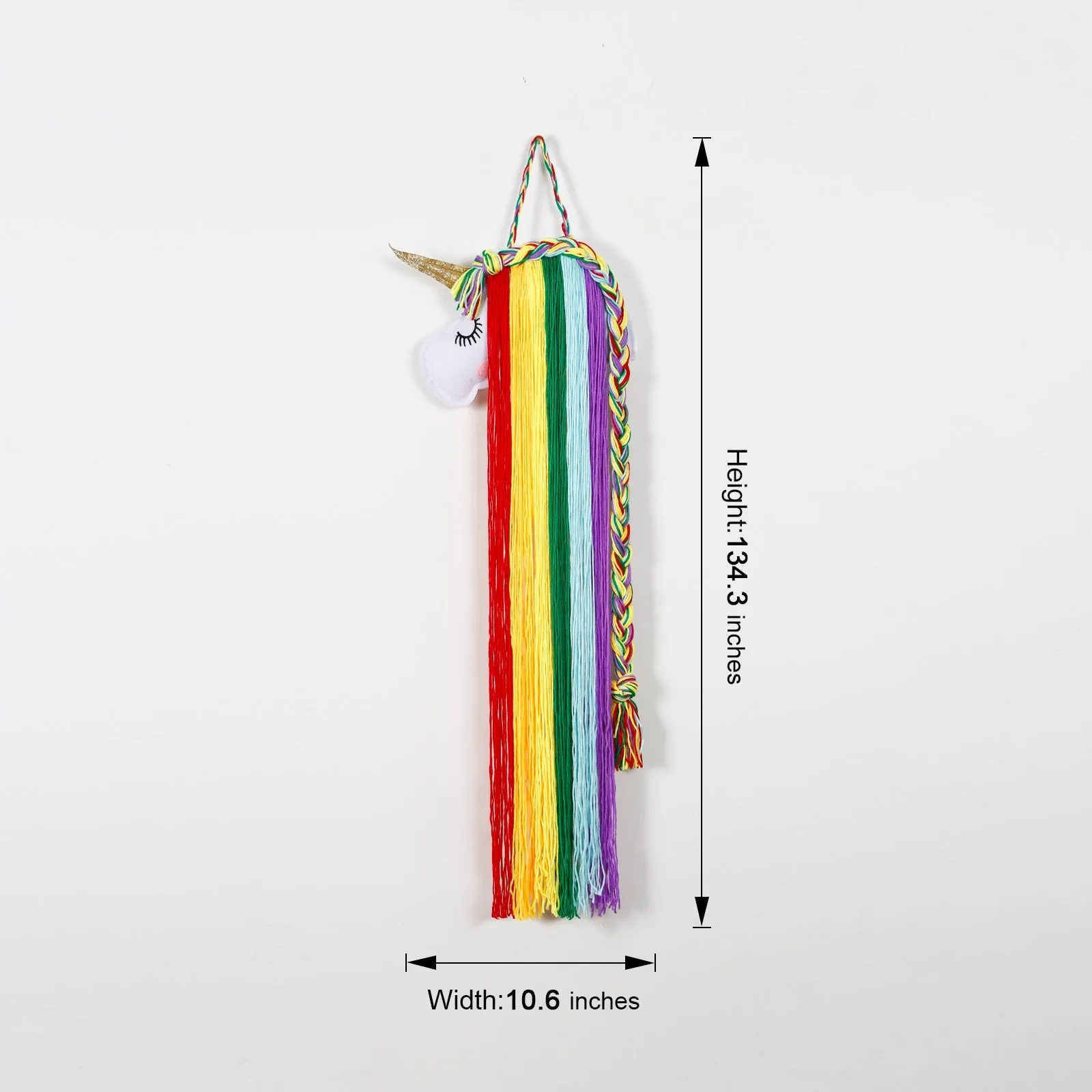 Unicorn Rainbow Hairpin Display Storage Wall Hanging Decoration