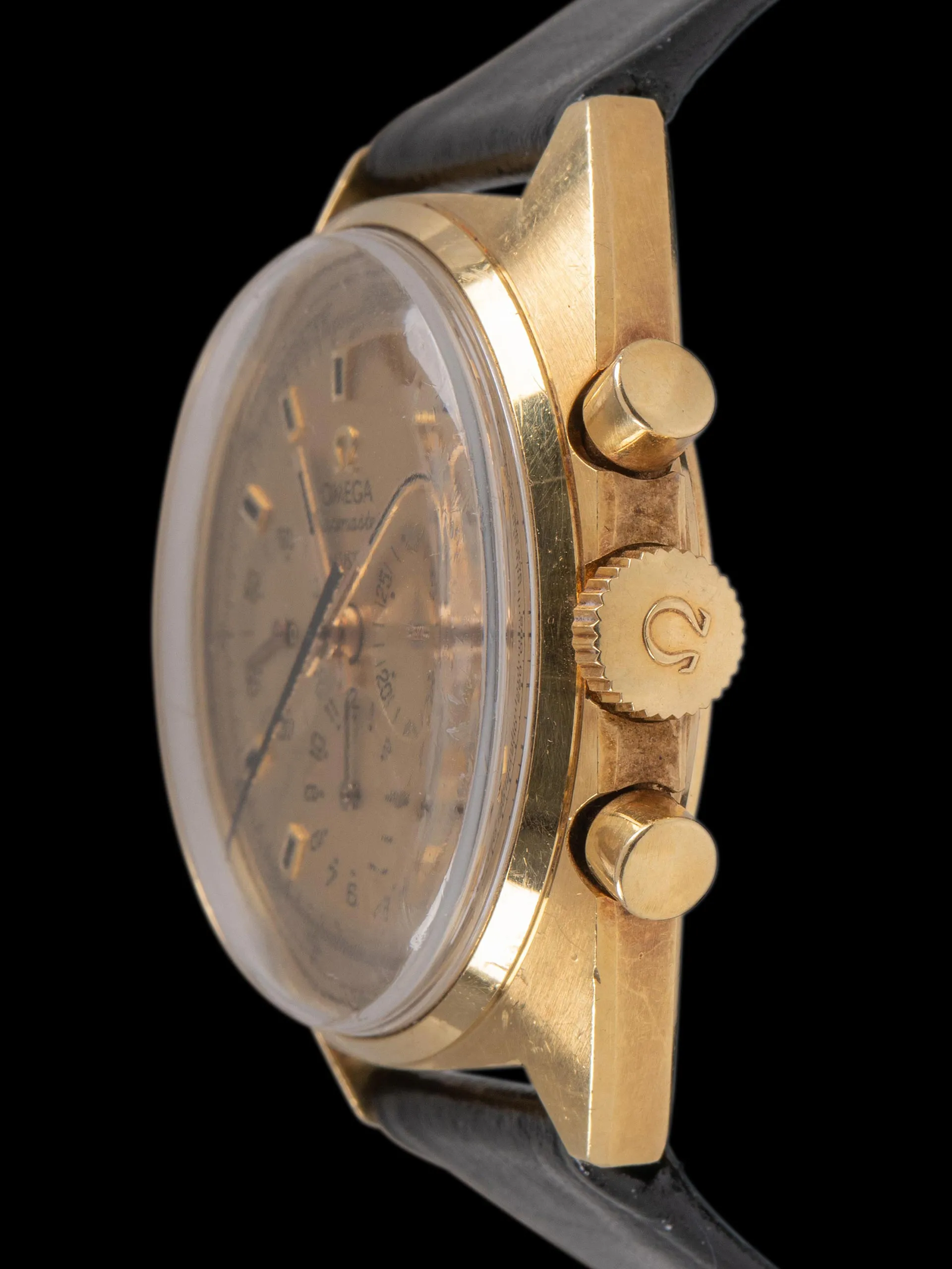 *Unpolished* 1968 Omega Seamaster Chronograph 18K YG (Ref. 145.006-68) "Cal. 321" Meister Co-Signed Dial