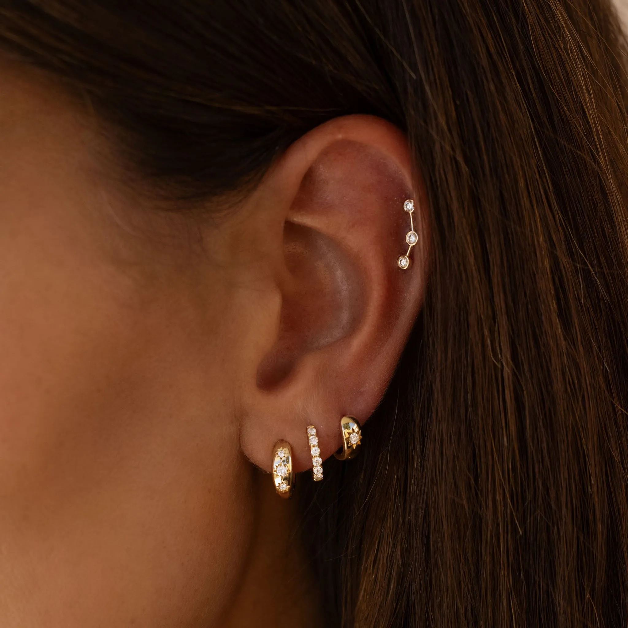 Ursa Major Diamond Split Studs | Ready to Ship