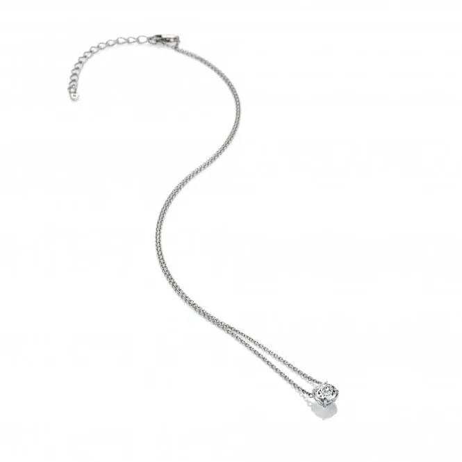 White Topaz Solitaire Necklace DN167